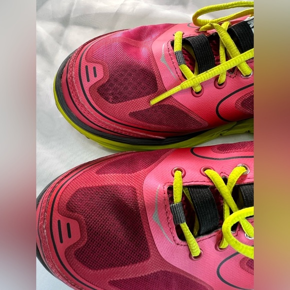 Hoka One One Conquest Red / Yellow Women’s Running Shoe 9.5 - Picture 15 of 16